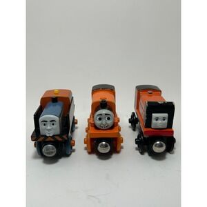 Thomas & Friends Wooden Railway 3 Pack Rusty Billy Den Orange Blue Engines